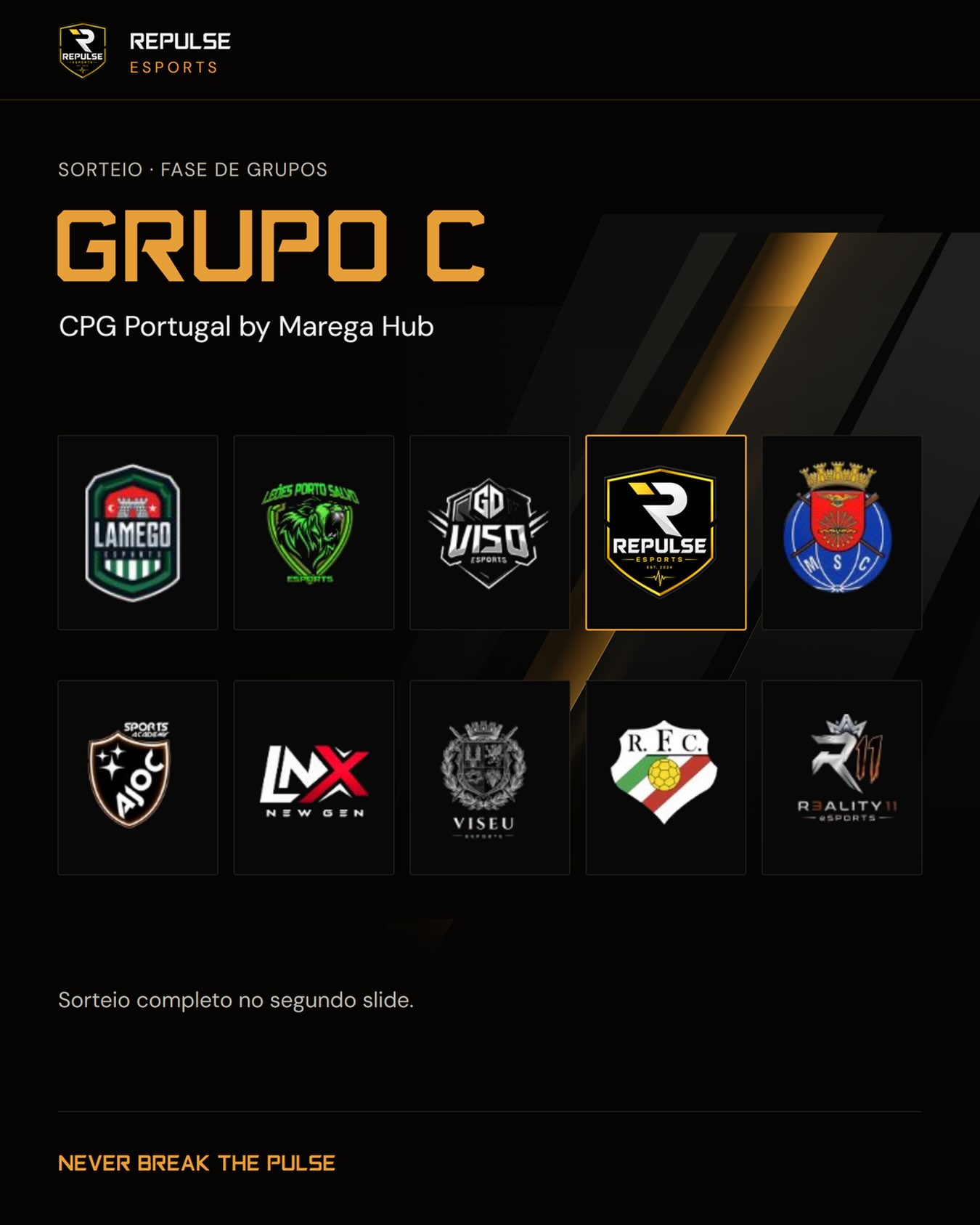 🖤💛 OS NOSSOS ADVERSÁRIOS NA CPG! 🏆